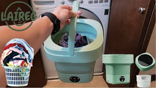 LAIREG Small Portable Washing Machine | Wash Clothes Anywhere On The Go!
