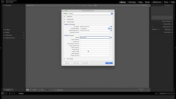 Lightroom Classic | Library Module | 01 Creating Metadata Presets