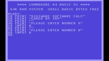 C64 Coding Tutorial: BASIC Calculator