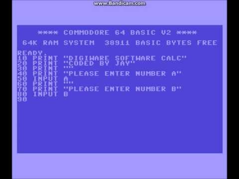 C64 Coding Tutorial: BASIC Calculator