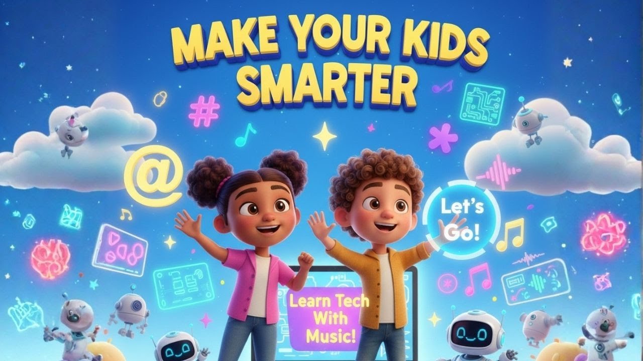MAKE YOUR KIDS SMARTER 🧠 Learn Basic Tech Concepts in Fun Songs with ...