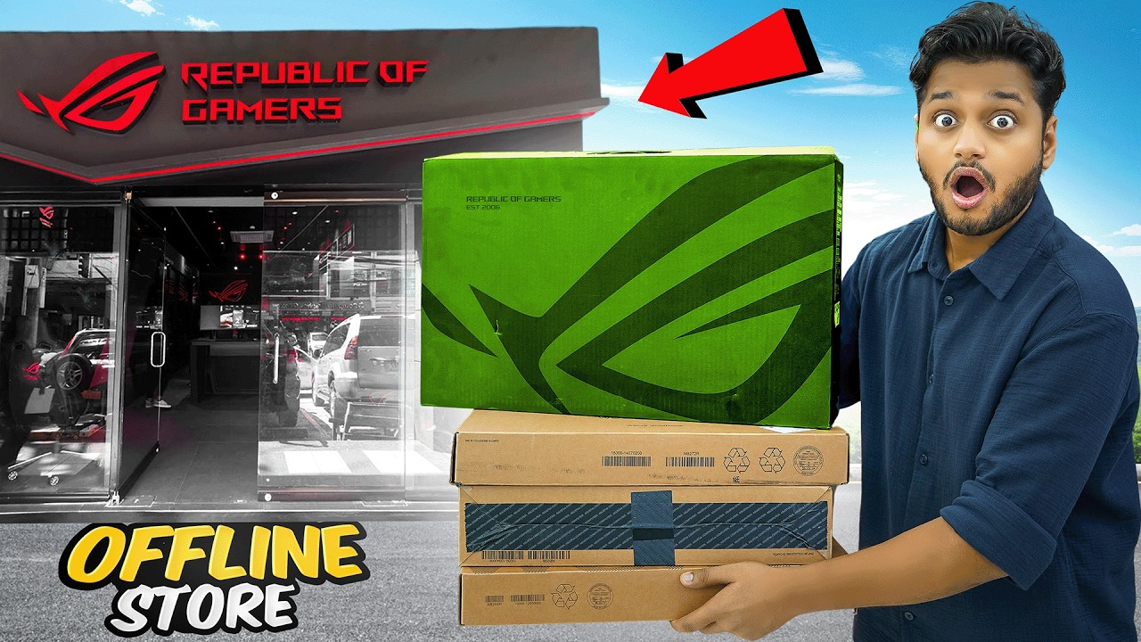 I Bought ₹500000 Laptops Offline 😱 - Offline VS Online Shopping Ft. Asus Exclusive Store 💻
