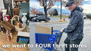 We went to four thrift stores!! Goodwill Mega Thrift Haul  Thrifting High End for Reselling