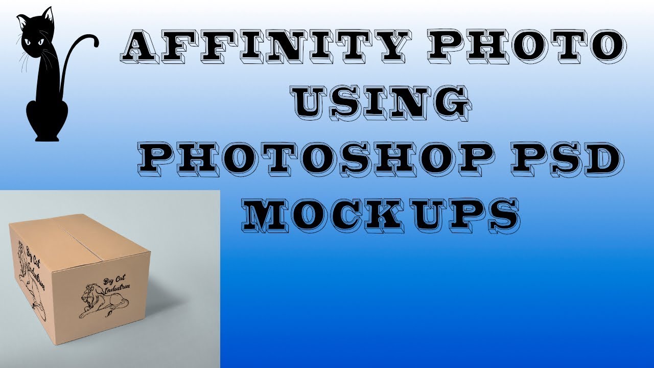 Download Affinity Photo Using Photoshop Psd Mock Ups Youtube PSD Mockup Templates