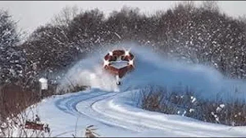 SATISFYING 🚝TRAINS🚝 PLOWING SNOW COMPILATION 2018 (PART  1)😎👌😎