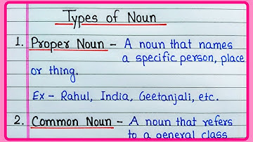 Types of Noun | How many kinds of Noun | All Types of Noun definition and examples | English Grammar