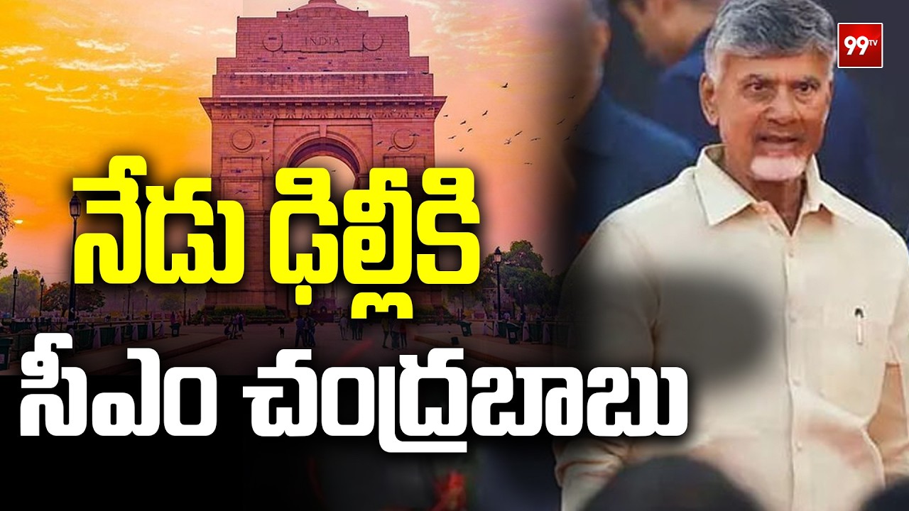 నేడు ఢిల్లీకి సీఎం చంద్రబాబు AP CM Chandrababu To Visit Delhi Today | 99TV
