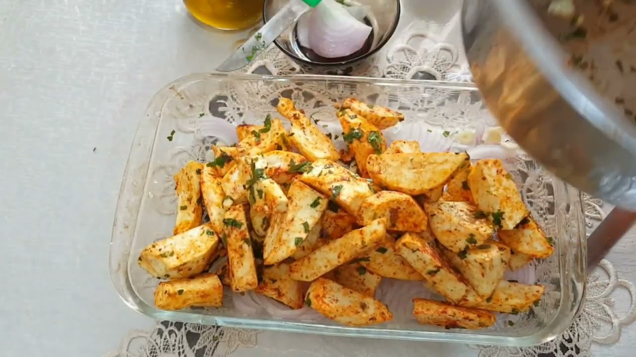 أكلة البطاطا الحلوة مع الدجاج في الفرن ...يا سلااااام