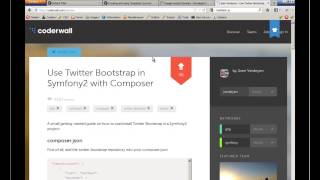 Symfony2.3 Beginners Tutorial - Part 4 - Twitter Bootstrap &amp; Symfony 2 (1080p)