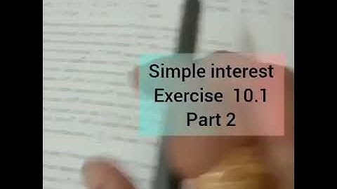 Class-7, Subject-Maths, Video-47, Chapter-10, Simple Interest, Part-2 by Mrs Jaya P Nair