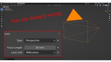 How to adjust camera focal length in Blender | Quick Tip