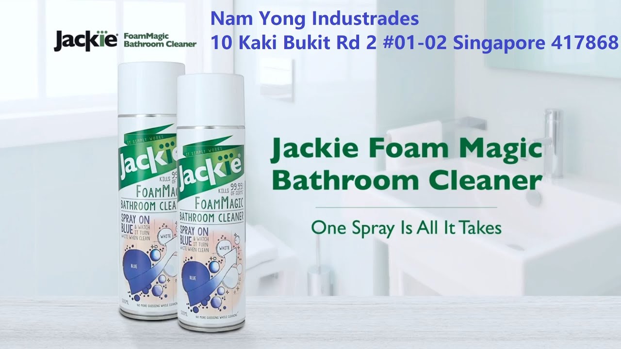 Jackie Foam Magic Bathroom Cleaner Spray How to use YouTube