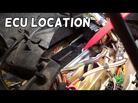 WHERE IS THE ENGINE COMPUTER ON BMW E90 E91 E92 E93. ECM DME ECU LOCATION