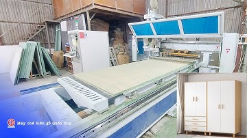 SM 1325 R1B | bàn giao máy cnc router sản xuất cabinet ra ván siêu nhanh tại Hà Nội
