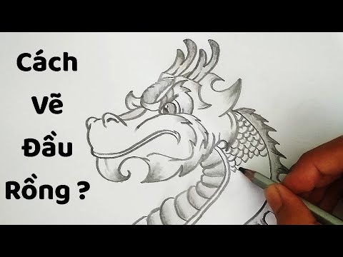 Vẽ Đầu Rồng bằng bút chì - How to draw a Dragon - YouTube