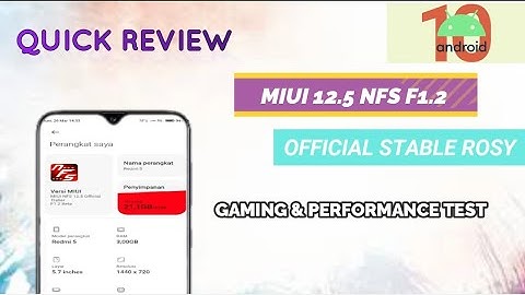 Redmi 5: NFS F1.2 Miui 12.5 Official Update | ANDROID 10 | Gaming Test | Best MIUI12.5? Install NOW!