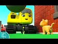 Baby KITTEN In Construction Site!- Digley and Dazey | Construction Cartoons for Kids