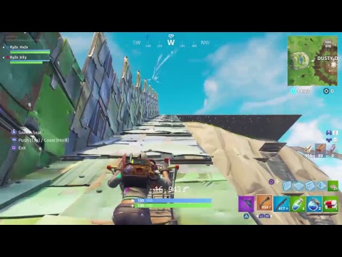 Across dusty