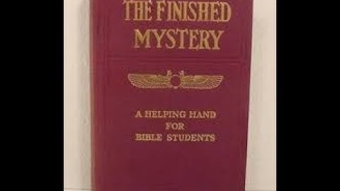 How finished is the mystery, Watchtower-wise? (To be continued ... to time indefinite)