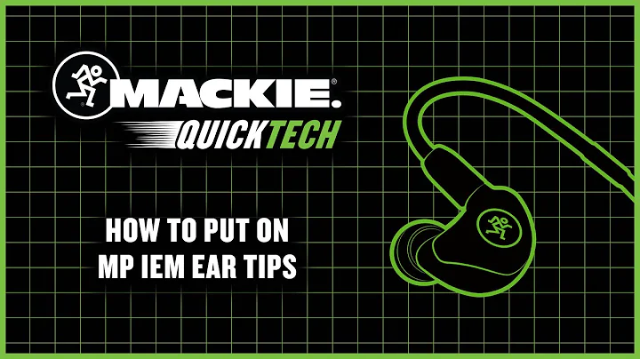How To Put On MP IEM Ear Tips