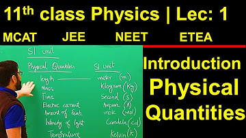 Introduction & Physical Quantities | Lecture 1 | class 11 Physics FSc ETEA MCAT NEET IIT Talha NIsar