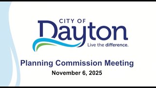 Planning Commission Meeting 11-6-2025