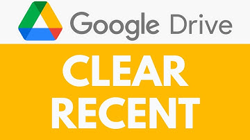How To Clear Recent in Google Drive | Delete Recent File History | Google Drive Tutorial