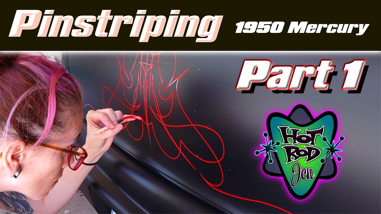 Pinstriping 1950 Mercury Part 1- HotRod Jen