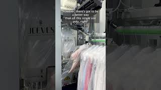 Packaging Automation in Dry Cleaning #drycleaning #automation