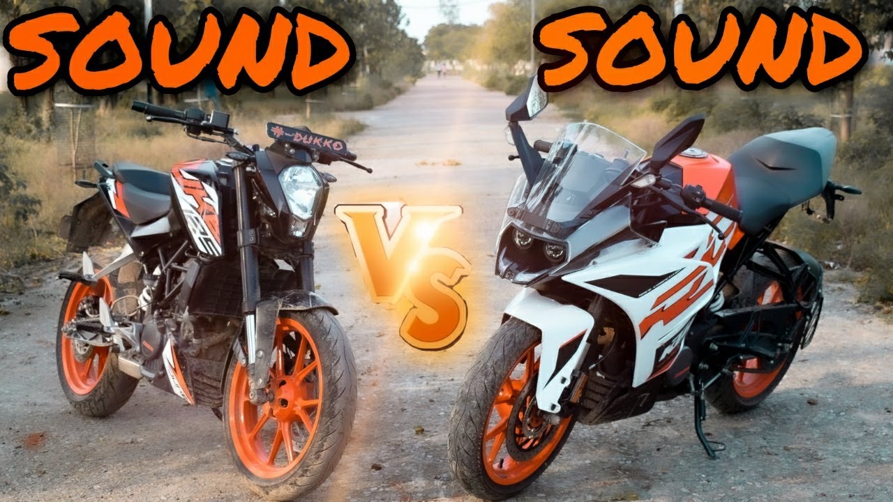 KTM DUKE 125 VS  KTM RC 125 comparison /exhaust sound