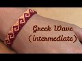 Friendship Bracelet: Greek Wave (intermediate)