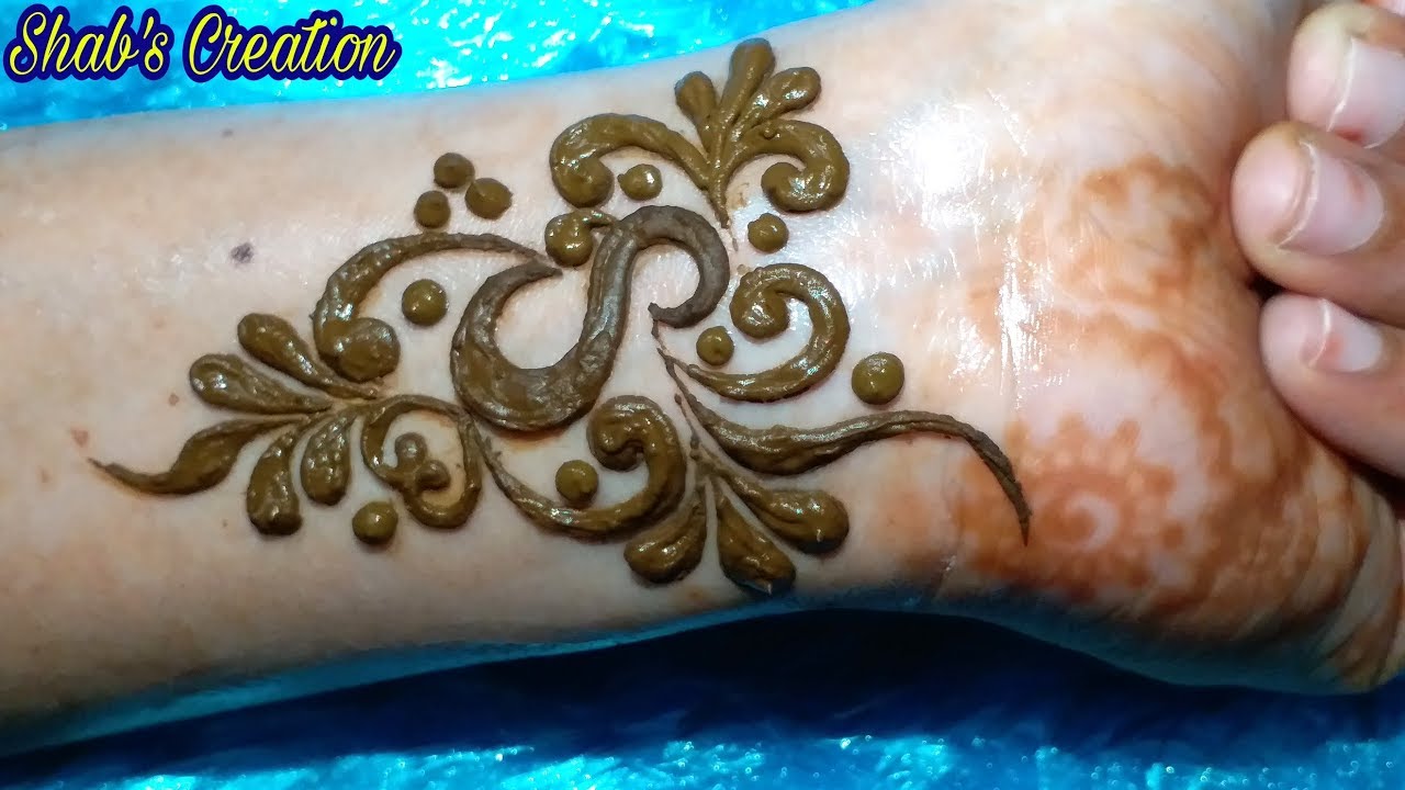 2 Beautiful S Tattoo Mehndi Design Alphabet S Tattoo Mehndi Design S Tattoo Design Youtube