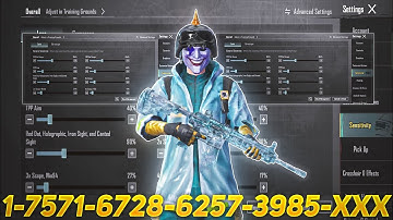 New Update 4.1⚡Best Sensitivity Code + Control Settings Pubg Mobile/Bgmi Sensitivity 2025