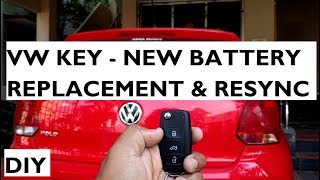 Volkswagen Key Battery Replacement & Re-Synchronisation : DIY