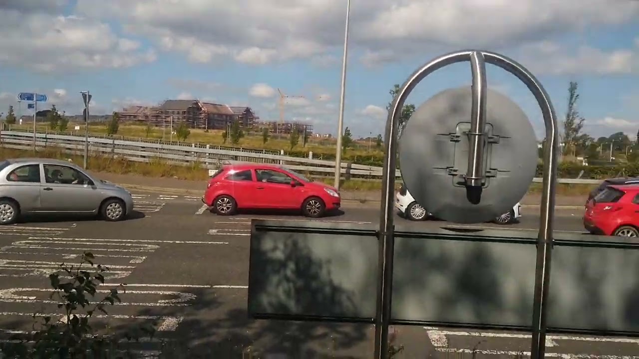 Gogar roundabout Odd Audit, South Gyle, Edinburgh, Scotland UK