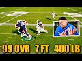 99 Overall 7 Foot 400 Lb GIANT PLAYERS GAUNTLET CHALLENGE!! Madden 21 Gauntlet