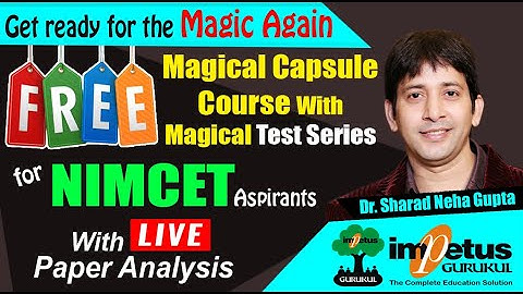 NIMCET Free Magical course with Online Test Series | Impetus Gurukul