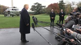 11/09/18: President Trump Delivers a Statement Upon Departure