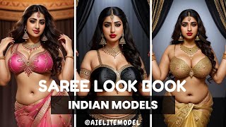 Witness The Beauty And Elegance Of Ai Elite Indian Lookbook Models [4K] #Saree #Ai #Viral