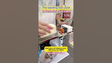 Video for some customers want view small right angle labeling machine label colorful stickers#colors