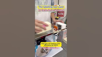 Video for some customers want view small right angle labeling machine label colorful stickers#colors