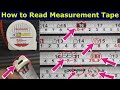 How to read measurement tape  soot i inch  feet  meter  mm  cm i learning civil technology