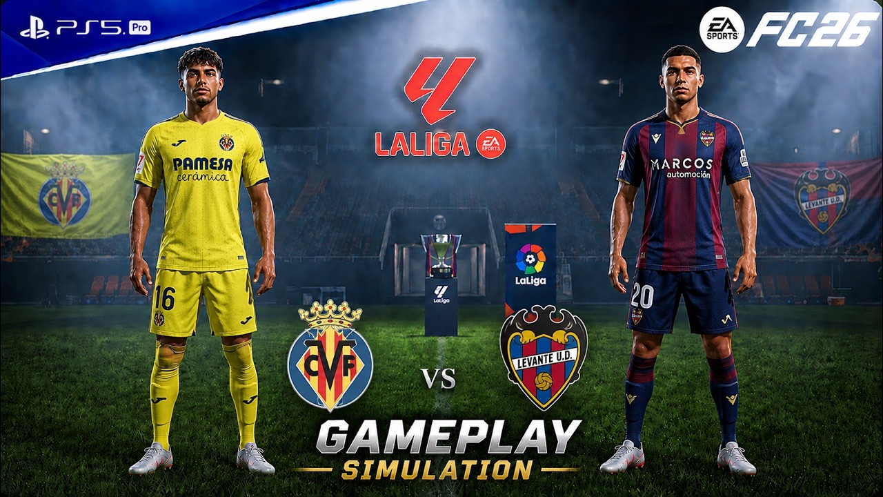 Villarreal vs Levante Full Match | La Liga 2025/26 | PS5 Gameplay - YouTube