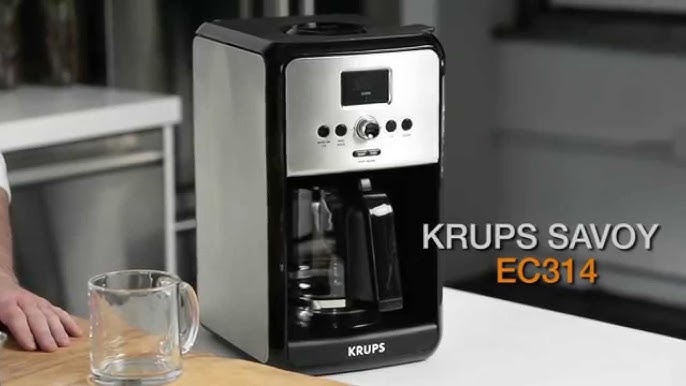 KRUPS 12-Cup Savoy Programmable Stainless Steel Turbo Coffee Maker EC414050  EC414050