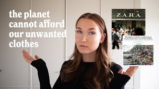 The planet cannot afford our unwanted clothes