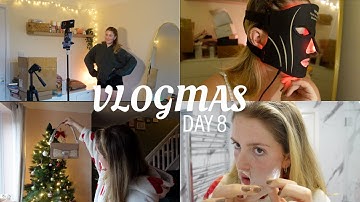 VLOGMAS DAY 8: My LED Mask Era Begins + Dupe Shopping AGAIN?! 🛍️😂 + BTS Filming 🎥