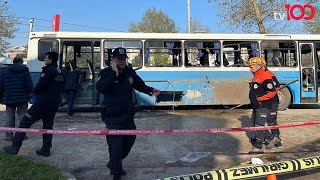 Bursa'da infaz koruma memurlarını taşıyan otobüsün patlama anı ortaya çıktı
