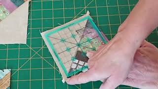 Half Square Triangles from String Blocks (Scrap managament, Stash buster and Creative Play)