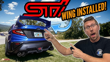 Noble STI Spoiler Install for 2022+ Subaru WRX | Includes Series 1 & 2 Hardware |