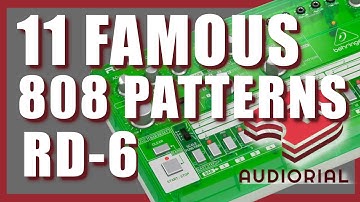 11 Classic  TR-808 drum beats on the RD6